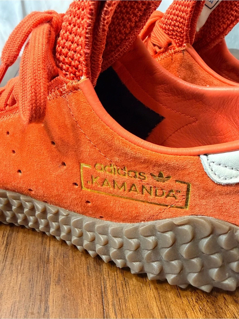 Adidas Kamanda 01 DB2776 Raw Amber Orange Suede Men’s Sneakers Size 9.5
